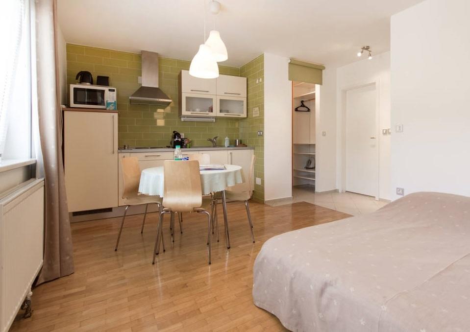 Apartment Rainbow Studio Ljubljana Oda fotoğraf